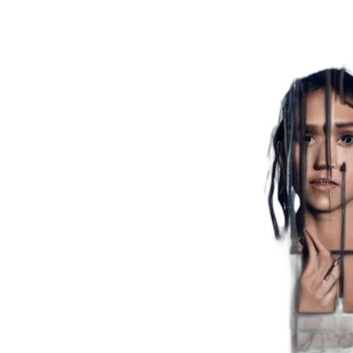hair, face, dress, jacket transparent PNG cut-out