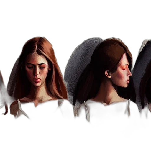 hair, face, hat, crown transparent PNG cut-out