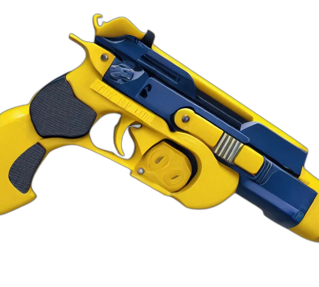 weapon, 3d render, concept art, photorealistic transparent PNG cut-out