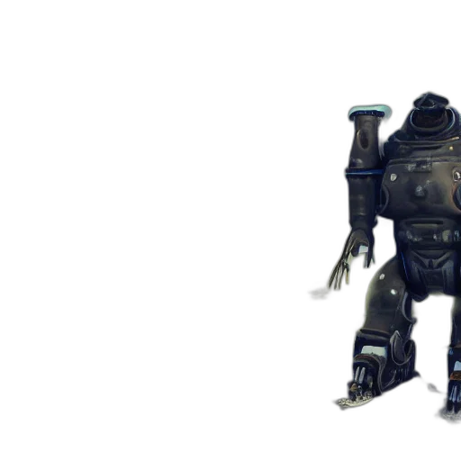 robot, weapon, creature, staff transparent PNG cut-out