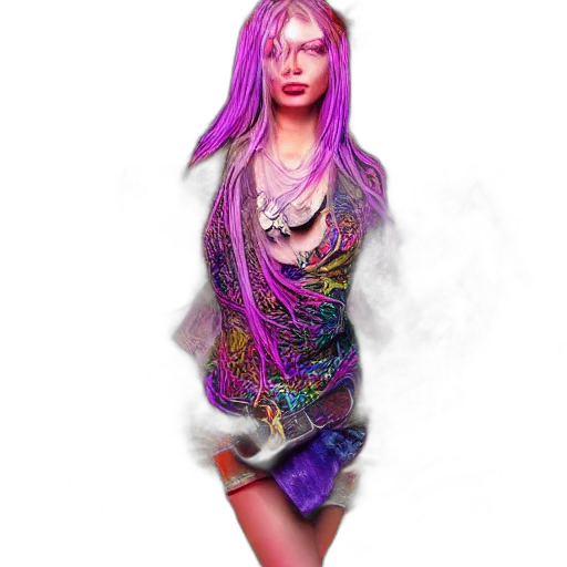 dress, hair, jewelry, fantasy art transparent PNG cut-out