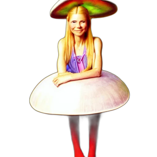 hat, dress, umbrella, creature transparent PNG cut-out