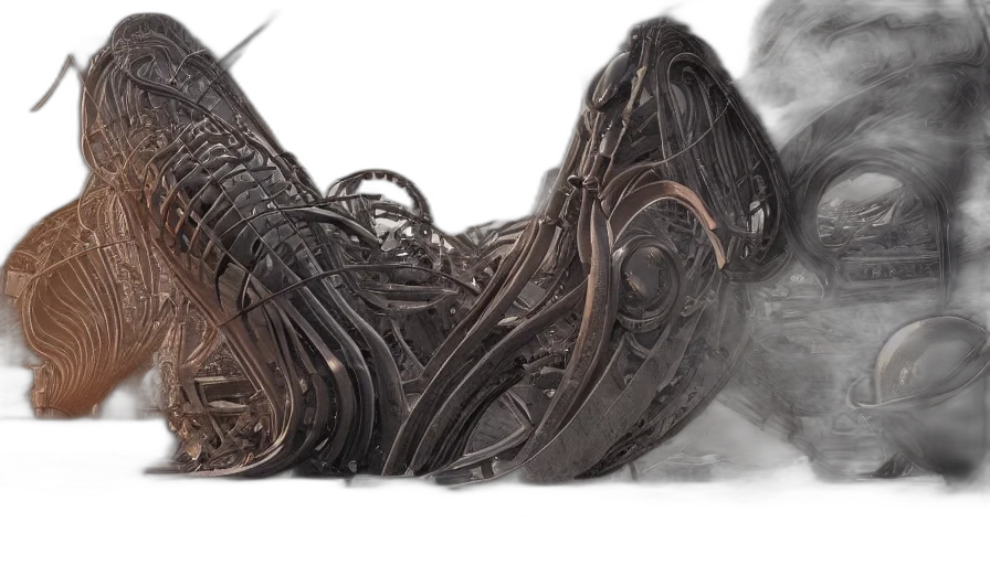 shoes, hair, dragon, sword transparent PNG cut-out