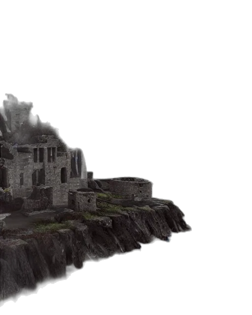 building, 3d render, concept art, pixel art transparent PNG cut-out