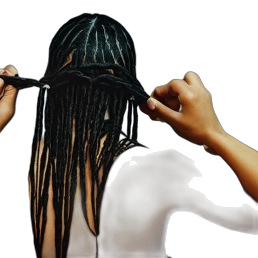 hair, hat, mask, staff transparent PNG cut-out