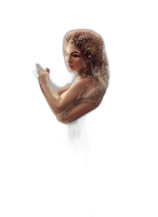 hair, face, dress, mask transparent PNG cut-out