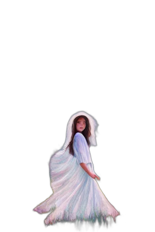 dress, hat, creature, hair transparent PNG cut-out