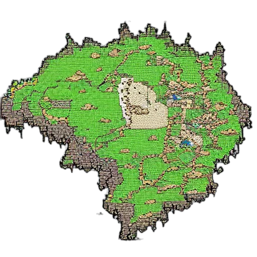 crown, dragon, tree, pixel art transparent PNG cut-out