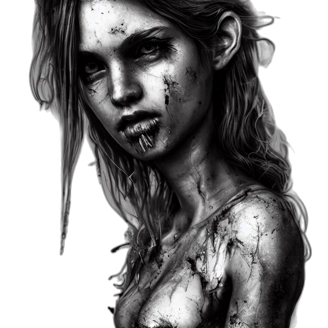 face, creature, mask, photorealistic transparent PNG cut-out