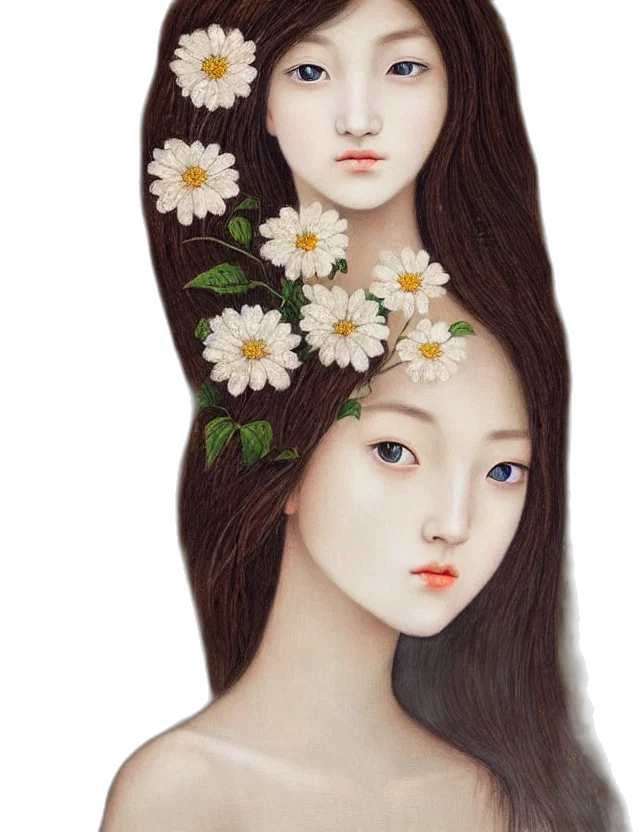 crown, mask, flower, face transparent PNG cut-out