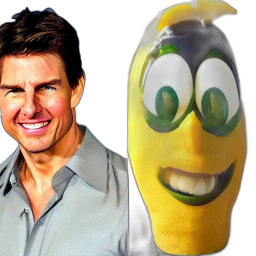 photorealistic, tom, cruise, citron transparent PNG cut-out