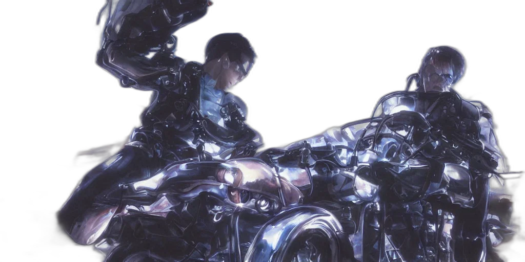 car, robot, concept art, cyberpunk transparent PNG cut-out