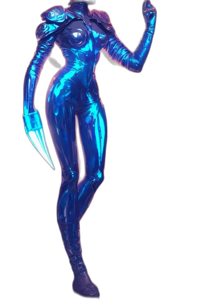 robot, staff, creature, dress transparent PNG cut-out