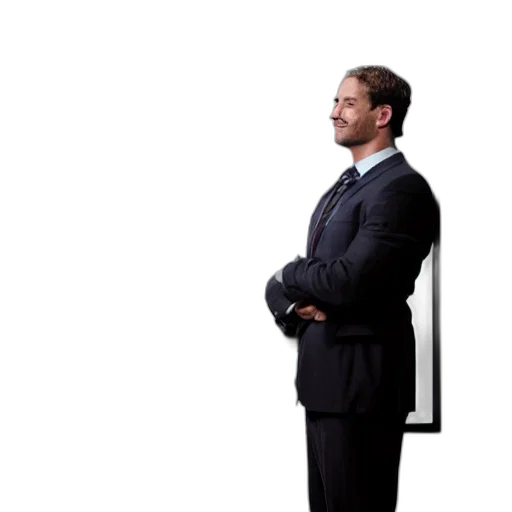 staff, furniture, jacket, face transparent PNG cut-out