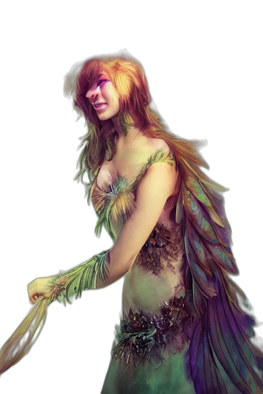 fantasy art, concept art, watercolor, photorealistic transparent PNG cut-out