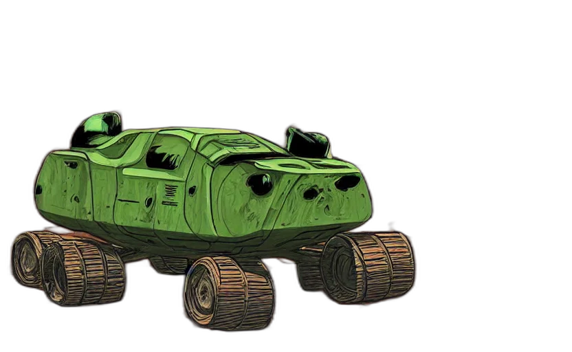 car, robot, weapon, creature transparent PNG cut-out