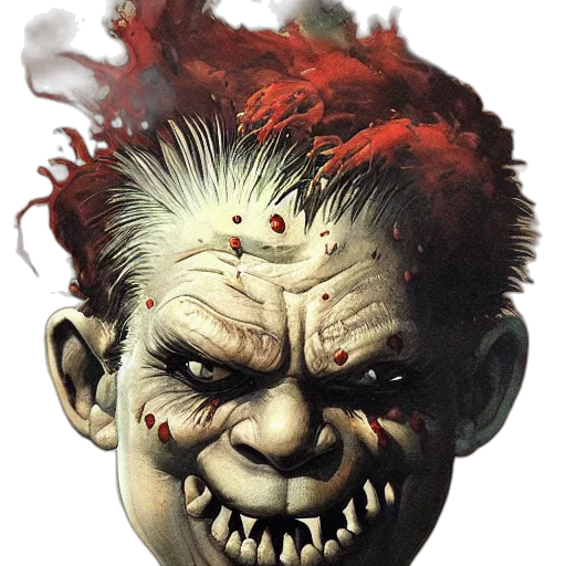 face, creature, mask, concept art transparent PNG cut-out