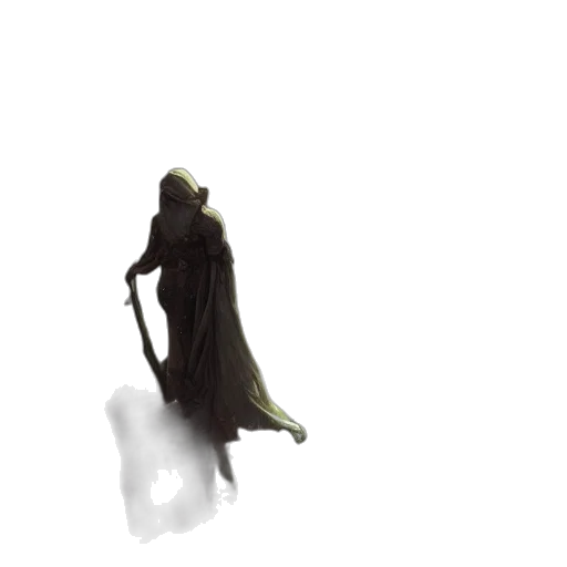 dress, creature, staff, sword transparent PNG cut-out