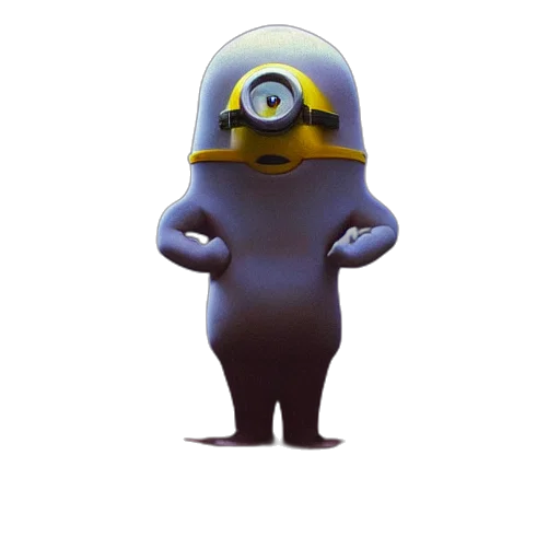 robot, creature, hat, staff transparent PNG cut-out