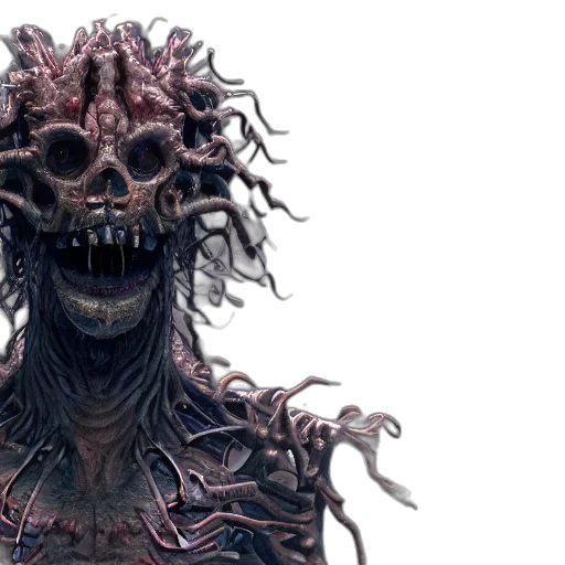 creature, mask, face, concept art transparent PNG cut-out