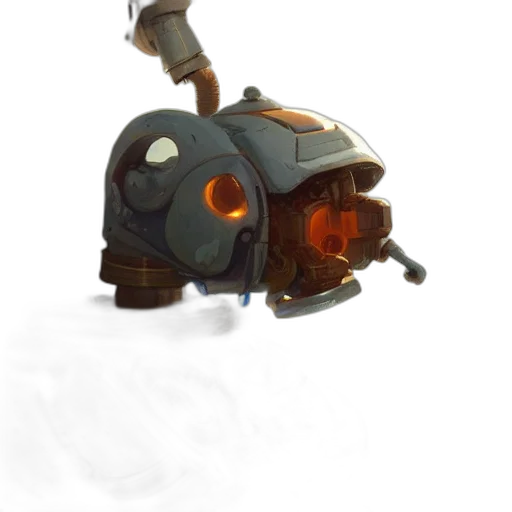 robot, weapon, staff, mask transparent PNG cut-out