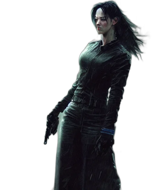 jacket, staff, weapon, concept art transparent PNG cut-out