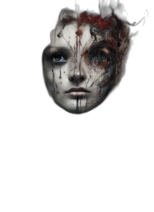 mask, face, creature, robot transparent PNG cut-out