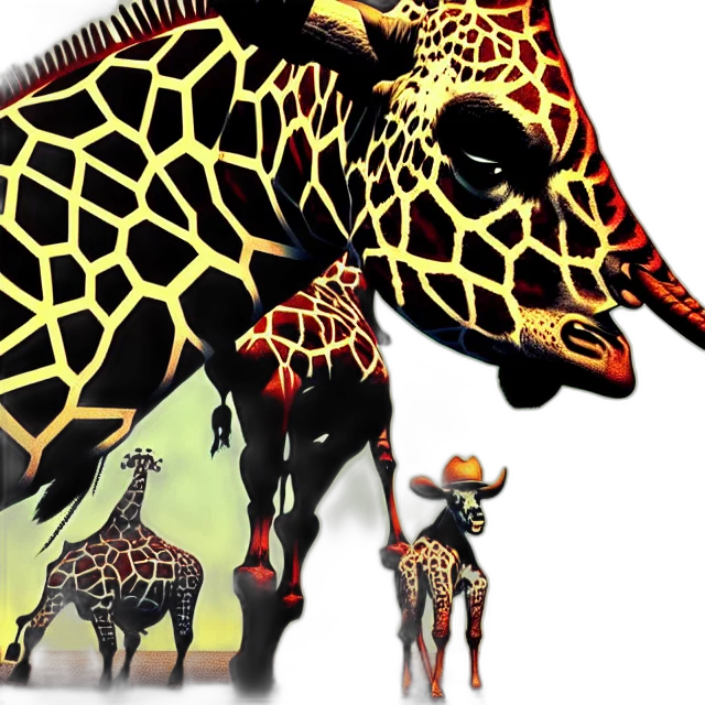 animal, concept art, comic book art, 3d render transparent PNG cut-out