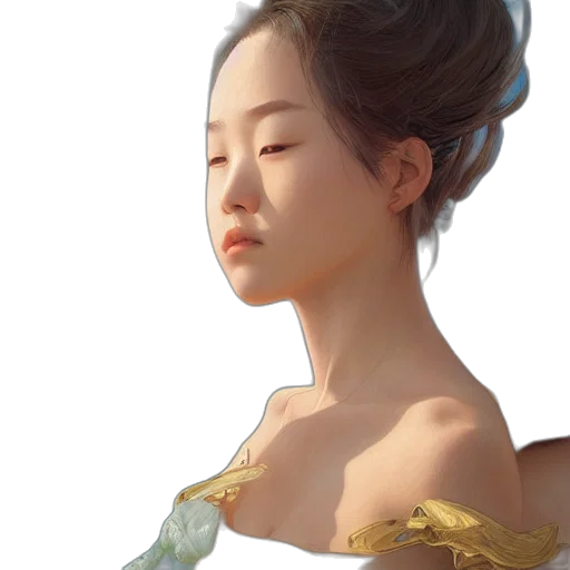 dress, crown, face, jewelry transparent PNG cut-out
