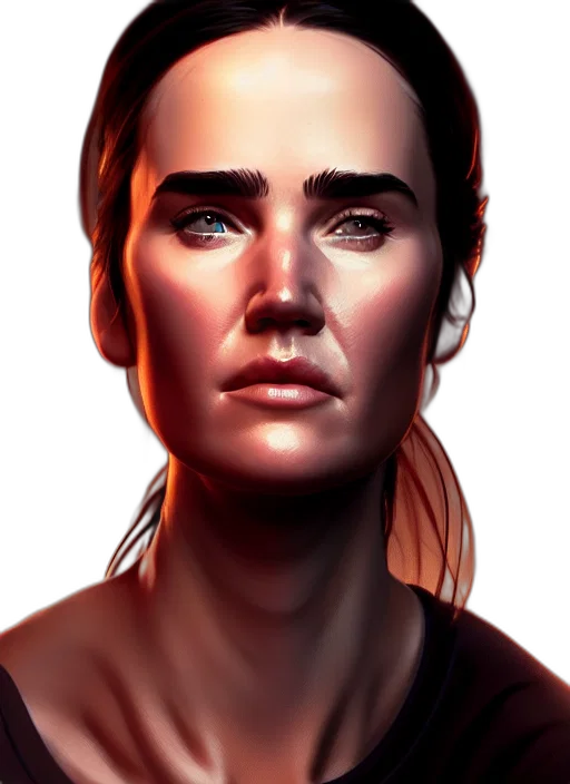 face, staff, robot, photorealistic transparent PNG cut-out