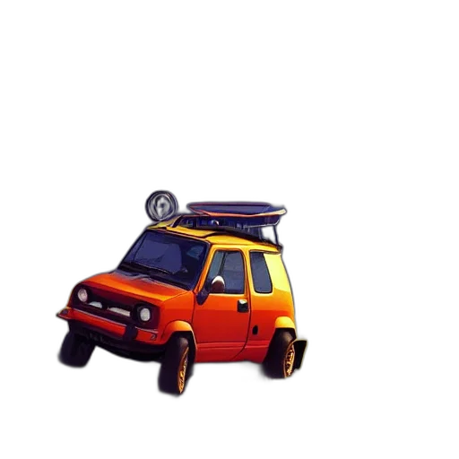 car, weapon, animal, 3d render transparent PNG cut-out