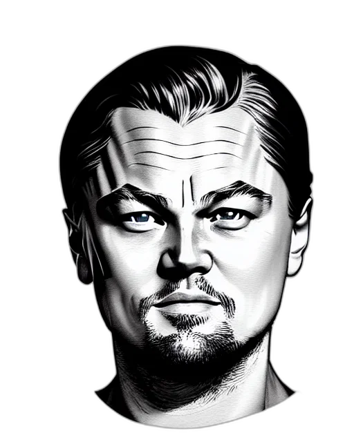 face, comic book art, cartoon, photorealistic transparent PNG cut-out