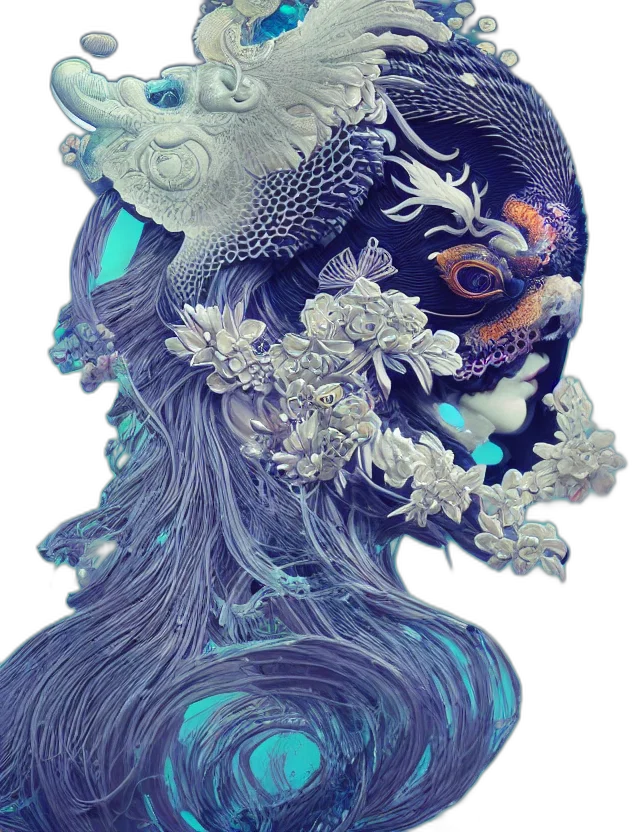mask, creature, dragon, face transparent PNG cut-out