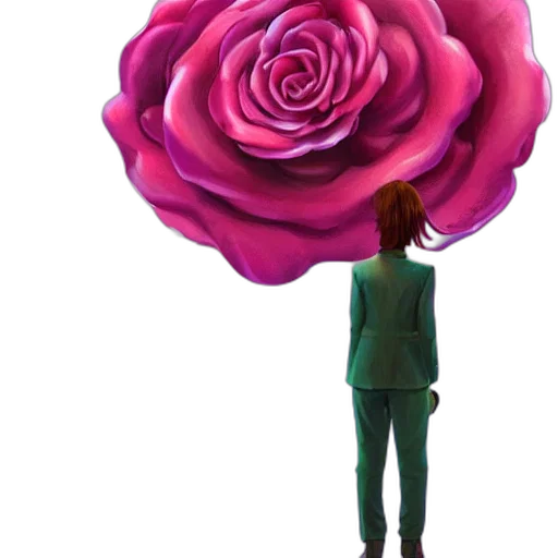 flower, umbrella, jacket, staff transparent PNG cut-out