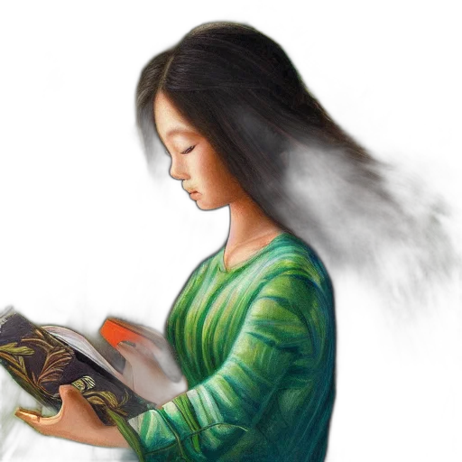 hair, dragon, dress, face transparent PNG cut-out