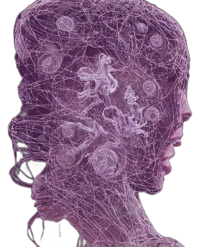 hair, face, crown, mask transparent PNG cut-out