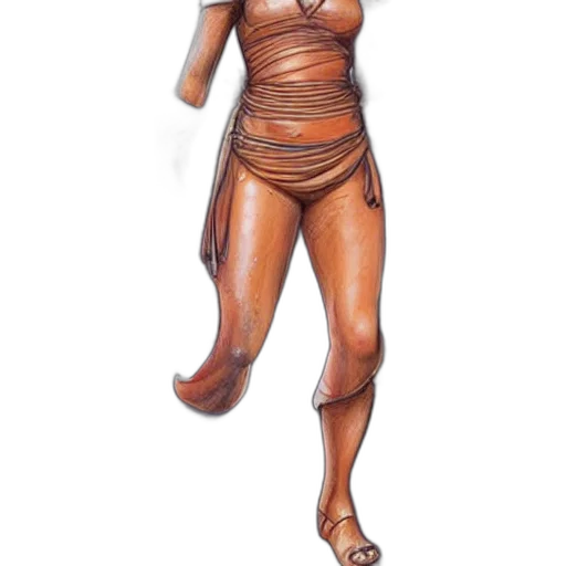 dress, staff, mask, jewelry transparent PNG cut-out