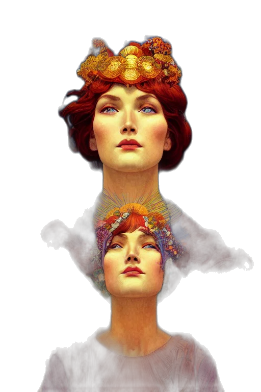 crown, hat, face, mask transparent PNG cut-out