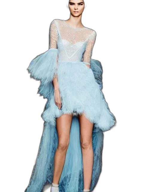 dress, blue, pastel, annie transparent PNG cut-out