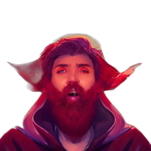 face, mask, dragon, staff transparent PNG cut-out
