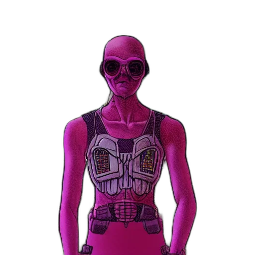 dress, mask, robot, jacket transparent PNG cut-out