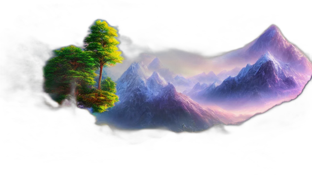 fantasy art, concept art, 3d render, photorealistic transparent PNG cut-out