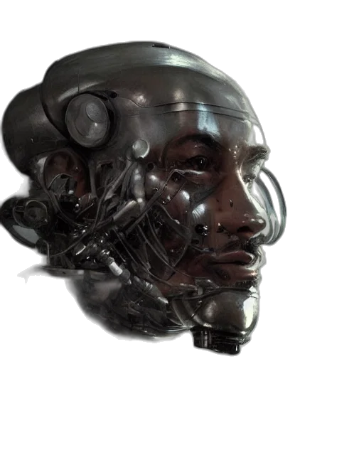 mask, robot, face, creature transparent PNG cut-out