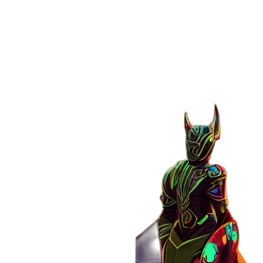 robot, sword, crown, staff transparent PNG cut-out