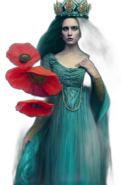 dress, crown, flower, jewelry transparent PNG cut-out