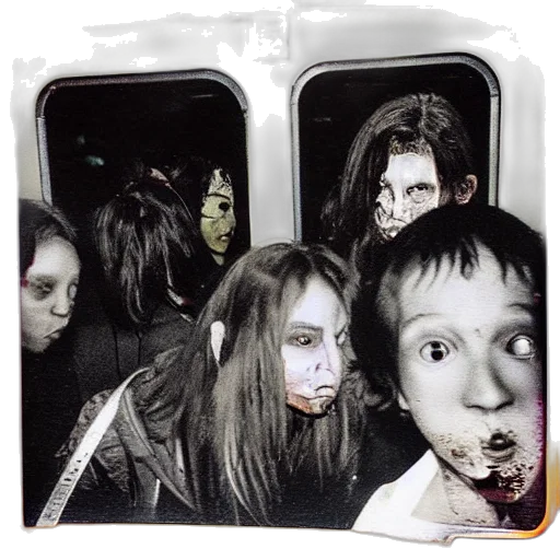 mask, face, photorealistic, zombie transparent PNG cut-out