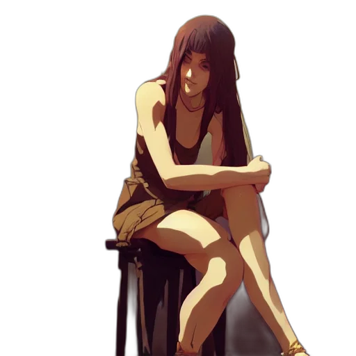 dress, concept art, pixel art, anime transparent PNG cut-out