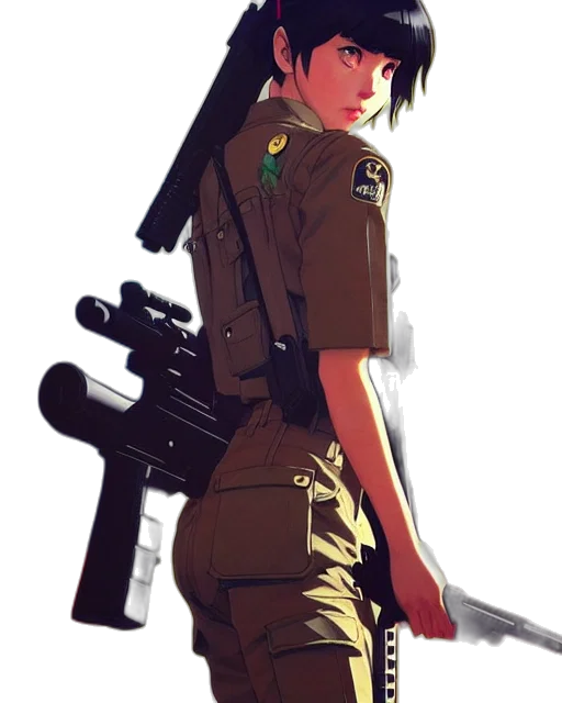 weapon, jacket, staff, dress transparent PNG cut-out