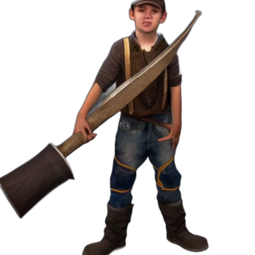 staff, weapon, hat, sword transparent PNG cut-out