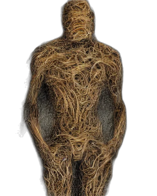 hair, mask, dress, creature transparent PNG cut-out